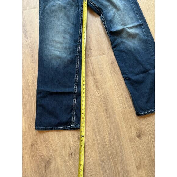 BKE Seth Distressed Straight Leg Jeans Men’s 42XL (42x34) Blue ABM1752 - Picture 9 of 12